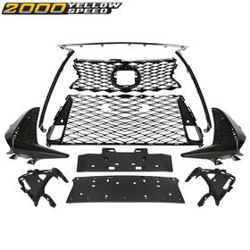 Ylw258724 Ylwspeed2000 Sport Set Front Grille Grill Black Fit For 2017-2022 Lexus Is250 Is350 F