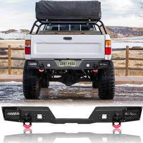 To-hg01-y Yyn Vijay Steel Rear Bumper Fits 1989-1995 Toyota Pickup With Led Lights &d-rings