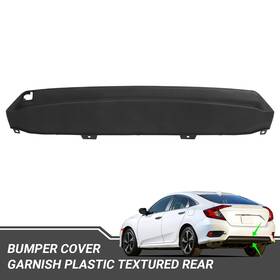 Cp-om-0597 Zxmoto Valance For 2016-2018 Honda Civic Bumper Cover Garnish Plastic Textured Rear