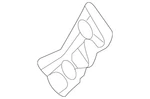 Genuine Mazda Bumper Cover Support Rail KD53-50-2J1A. Fixed Price $13.14.