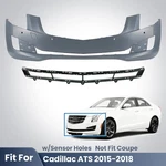 Front Upper Bumper Cover For 2015-2018 Cadillac Ats W/lower Grille W/sensor Hole. Fixed Price $269.99.