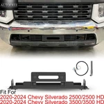 Black Winch Mount Plate For 2020-2023 Chevy Silverado 2500/3500/2500 HD/3500. Fixed Price $174.99.
