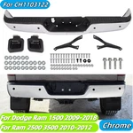 Chrome Rear Bumper For 2009-2018 Dodge Ram 1500 2010-12 2500 3500 W/ Sensor Hole. Fixed Price $192.20.