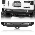 Rugged Off-road Rear Bumper For 2007-2018 Jeep Wrangler Jk W/led Lights+d-rings. Fixed Price $149.14.