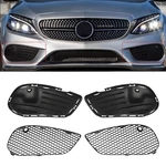 For Mercedes Benz W205 C250 C300 2015-2018 4X Front Fog Light Grille Mesh Cover. Fixed Price $348.99.