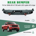 Rear Bumper Bar & Led Lights D-rings Step 2006-2014 Ford F150 Pickup. Fixed Price $310.99.
