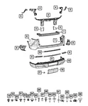Genuine Mopar Bumper Reinforcement 68459557AD. Fixed Price $187.92.