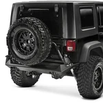 For Jeep Wrangler Jk 18 Premium Full Width Black Powder Coated Rear Hd Bumper. Fixed Price $1462.36.