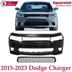 New Front Bumper Cover Primed + Lower Grille For 2015-2023 Dodge Charger. Fixed Price $365.00.