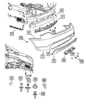 Genuine Mopar Rear Upper Fascia 68084893AD. Fixed Price $1156.57.