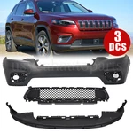 For Jeep Cherokee 2019 2020 2021 Front Bumper Cover Lower Grille Set Assembly. Fixed Price $292.99.
