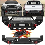 Aaiwa Front + Rear Bumper W/winch Plate&lights&wire For 2016-2023 Toyota Tacoma. Fixed Price $1279.99.