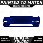 New Painted *ppsb Blue* Front Bumper Cover Fascia For 2017-2022 Tesla Model 3. Fixed Price $580.99.