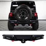 Vijay For 2018-2024 Jeep Wrangler Jl Steel Rear Bumper With Led Light&d-rings. Fixed Price $289.99.