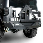 Rear Bumper W/ Tire Carrier & D-rings For Jeep Wrangler Jk 07-18 Textured Black. Fixed Price $439.99.