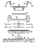 Genuine Mopar Fascia Applique Right 6UR34SZ0AA. Fixed Price $22.06.