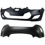 Bumper Covers Facias Set Of Front & Rear For Hyundai Veloster 2012-2017 Pair. Fixed Price $356.07.