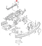Genuine Mounting For Bumper Rear Audi R8 420807215. Fixed Price $183.73.