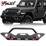 Offroad Steel Front Bumper For 2007-2018 Jeep Wrangler Jk W/2*D-RINGS Heavy Duty. Fixed Price $269.00.