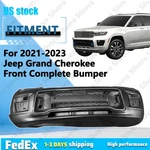 For 2021-2023 Jeep Grand Cherokee Complete Front Bumper Set W/ Grille Fog Light. Fixed Price $728.97.