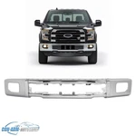 Chrome Steel Front Bumper Face Bar 2015-2017 Ford F-150 W/ Fog Light Hole. Fixed Price $142.50.