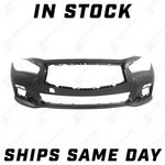 New Primered Front Bumper Cover Fascia For 2014-2017 Infiniti Q50 Sedan 14-17. Fixed Price $275.62.
