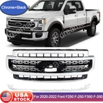 Ford F-250 F-350 Super Duty 2020 2021 2022 Chrome Front Upper Bumper Grille. Fixed Price $175.99.