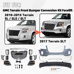 10-15 Gmc Terrain Upgrade To 16-17 Slt Front Bumper Cover W/ Hl & Grille. Fixed Price $729.99.