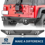 Hooke Road Textured Black Rear Bumper Bar W/ D-ring Fit Jeep Wrangler CJ-7 76-86. Fixed Price $229.99.