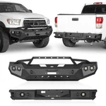 Front Winch Bumper / Rear Back Steel Black Fit 2007-2013 Toyota Tundra. Fixed Price $499.96.