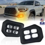 Front Bumper Driving Fog Light Drl W/amber Trun Signal For Toyota Tacoma 16-23. Fixed Price $50.39.