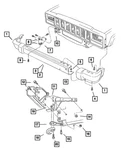Genuine Mopar Front Bumper Bracket Right 55155096AB. Fixed Price $87.89.