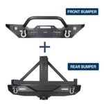Front Bumper + Rear Bars W/ Led Light & D-ring Fit 07-18 Jeep Wrangler Jk. Fixed Price $749.48.