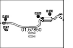 Mts 01.57850 Centre Muffler Ford, Mazda. Fixed Price $73.73.