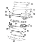Genuine Mopar Fascia Applique 68225714AB. Fixed Price $199.68.