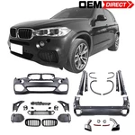 Fits 14-18 Bmw F15 X5 Sport Style Front Rear Bumper Conversion Covers Full Kit. Fixed Price $1459.99.