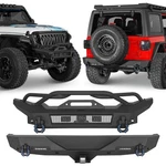 Textured Steel Stubby Front Bumper Rear For Jeep Wrangler Jl 2018-2025. Fixed Price $299.59.