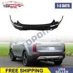 Rear Bumper Cover For 20-22 Kia Telluride Textured With Parking Aid Sensor Holes. Fixed Price $167.45.