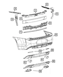 Genuine Mopar Fascia Support Bracket Right 68266934AC. Fixed Price $20.00.