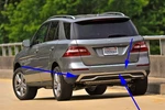 New Genuine 2012-13 Mbz Rear Bumper Chrome Moulding ML350 ML550 1668851601. Fixed Price $347.32.