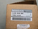 2020-2025 Nissan Sentra Clear Rear Bumper Protector T99B2-6LB0A. Fixed Price $65.00.