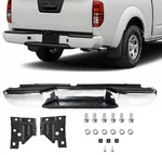 Chrome Rear Bumper Assembly NI1103114 For Nissan Frontier 05-21 W/o Sensor Holes. Fixed Price $181.97.