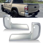 For 2016-2023 Toyota Tacoma Rear Bumper End Caps Cover W/sensor Hole Chrome. Fixed Price $44.00.