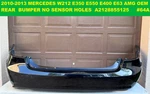 2010-2013 Mercedes Benz Eclass E350 E550 W212 Rear Bumper Oem Amg Sport No Senso. Fixed Price $699.50.