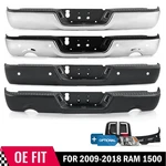 Vrc Rear Bumper & Optional Car Parts For 2009-2018 Dodge Ram 1500 Chrome / Black. Fixed Price $119.99.