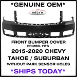 2015-2020 Tahoe Suburban Front Bumper Cover Oem Primed Ships Today 84408068. Fixed Price $399.00.