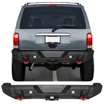 Vijay Steel Rear Bumper Fits 1984-2001 Jeep Cherokee Xj With Lights And D-rings. Fixed Price $329.99.