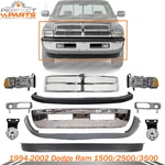 Front Bumper Face Bar Chrome & Grille Kit For 1994-2002 Dodge Ram 1500 2500 3500. Fixed Price $778.30.