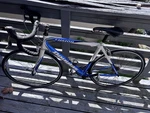 Douglas Fusion Road Bike Blue White Drop Bar 700C. Fixed Price $450.00.