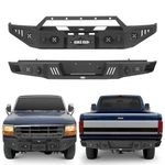 Heavy Duty Steel Front/rear Bumper W/leds Ford F-150 F-250 F-350 1992-1996. Fixed Price $399.89.
